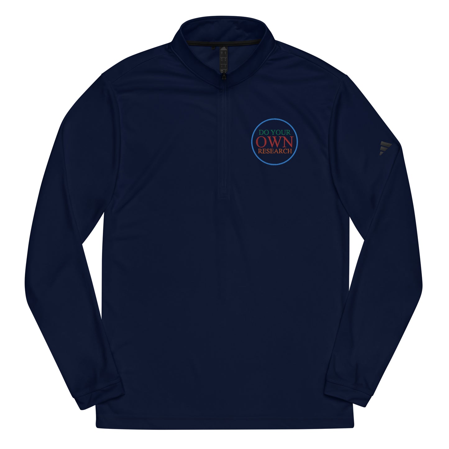 Men's Embroidered Quarter zip pullover