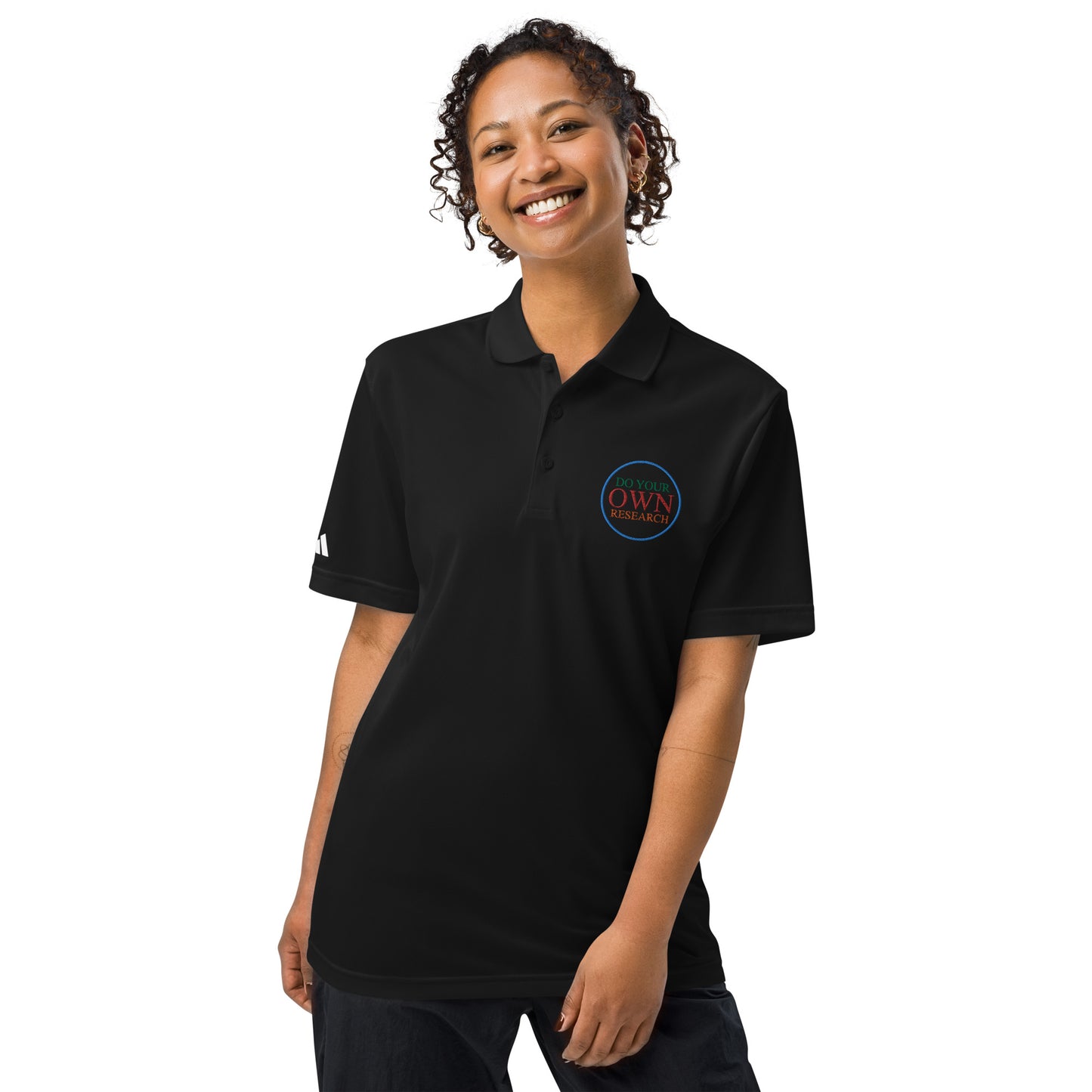 Women's adidas embroidered sport polo