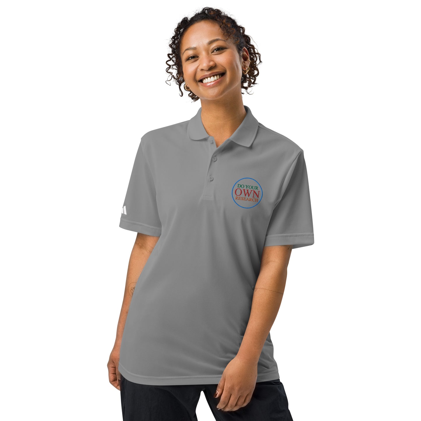 Women's adidas embroidered sport polo