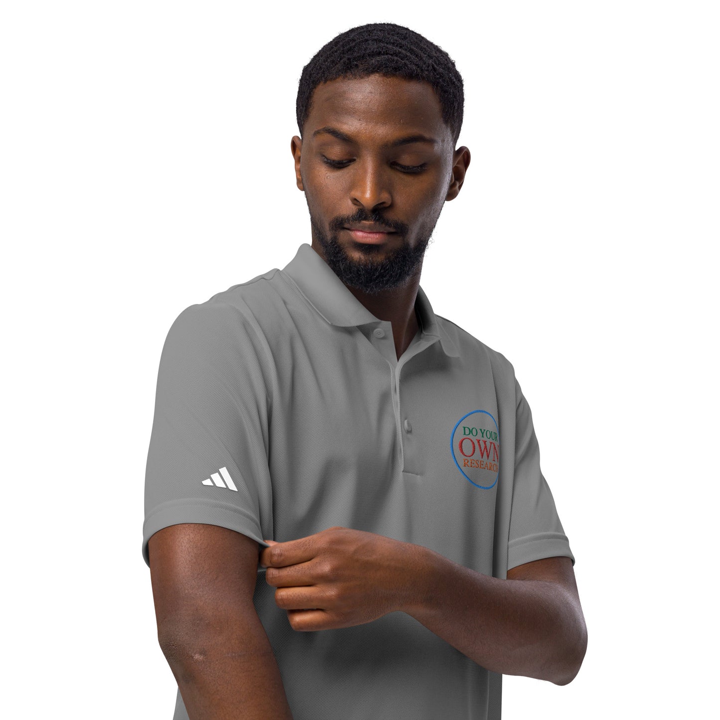 Men's adidas custom embroidered sport polo