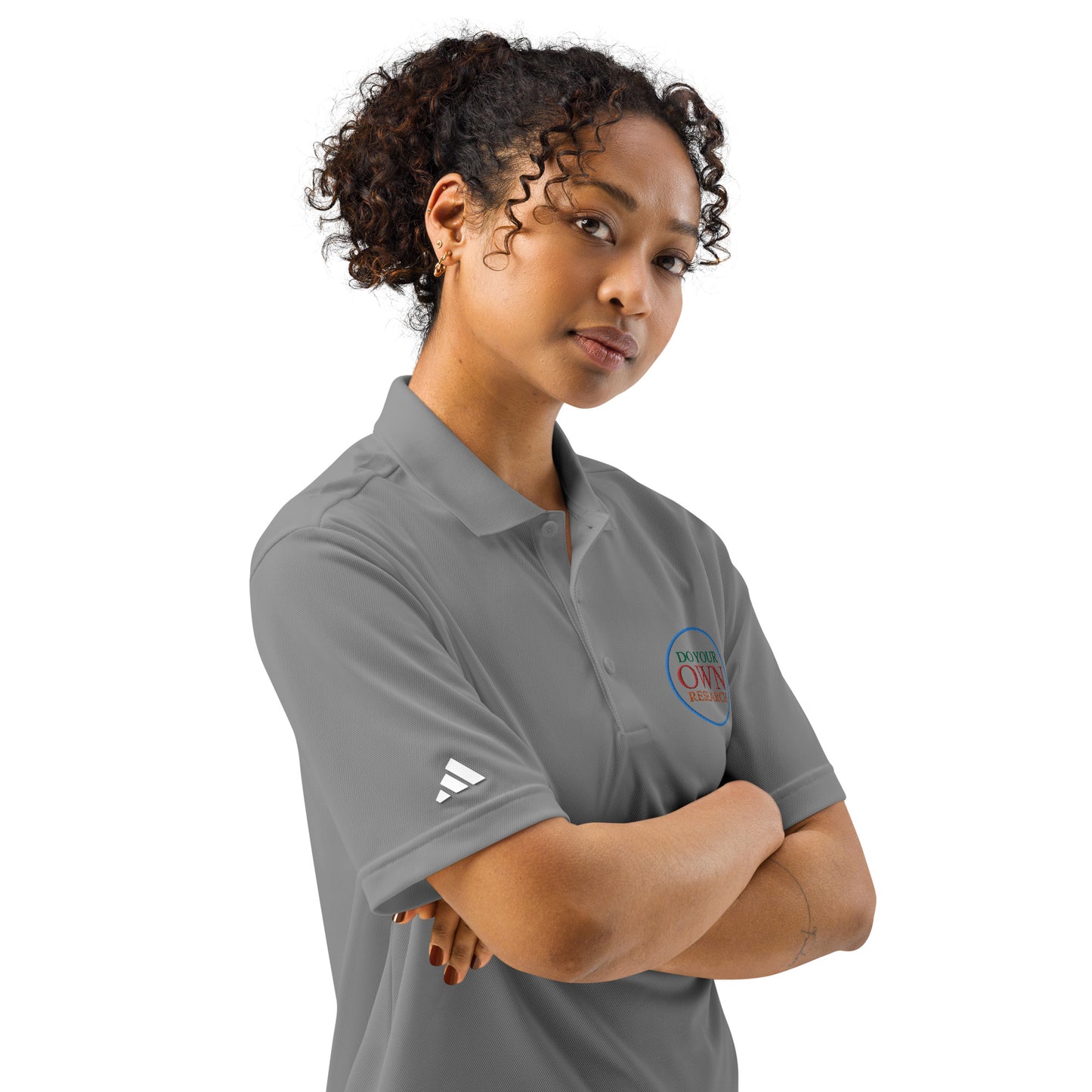 Women's adidas embroidered sport polo