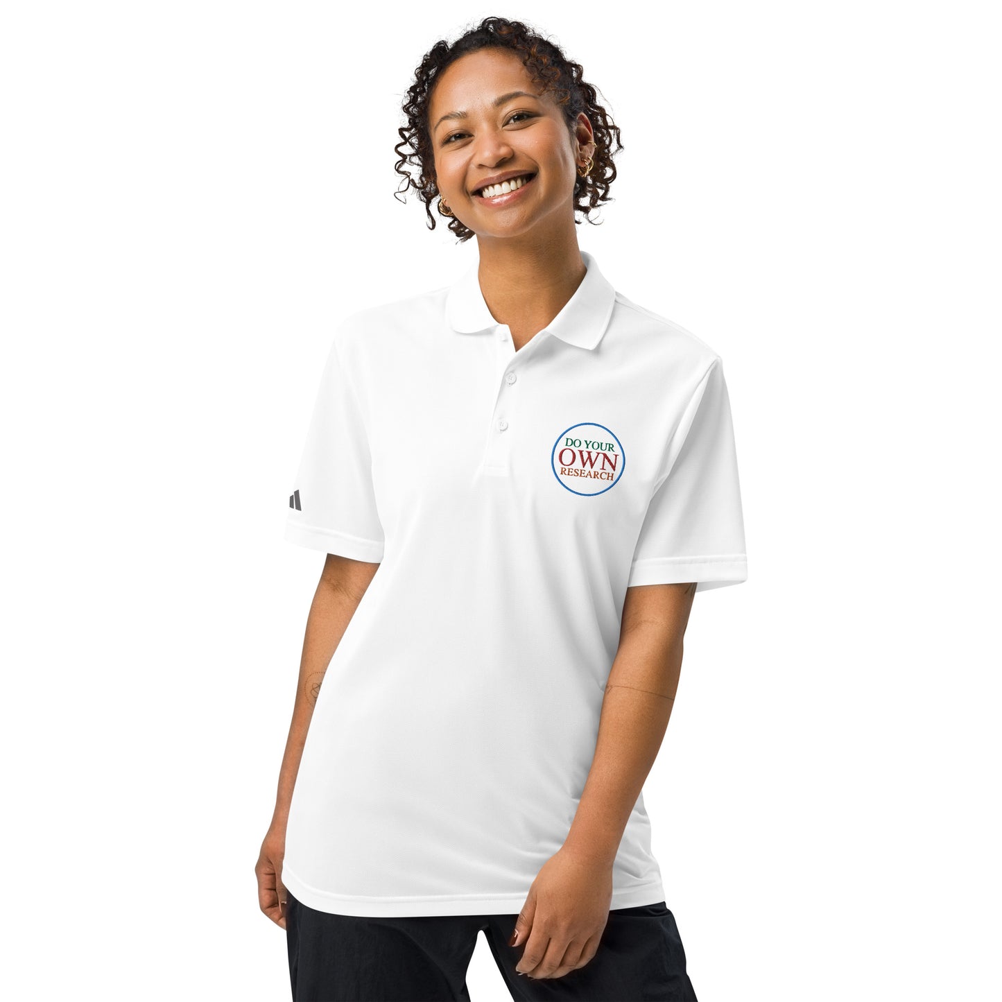 Women's adidas embroidered sport polo