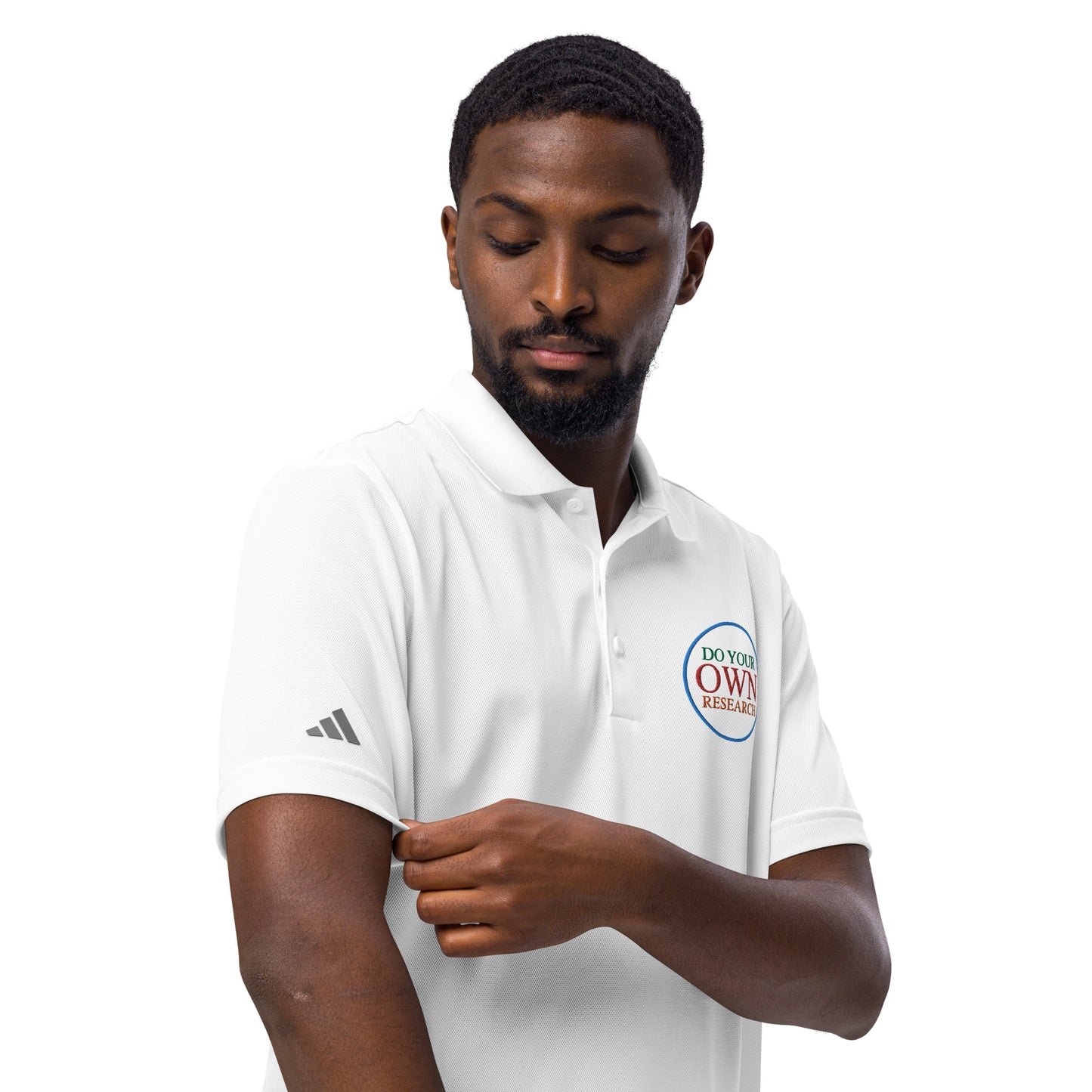 Men's adidas custom embroidered sport polo