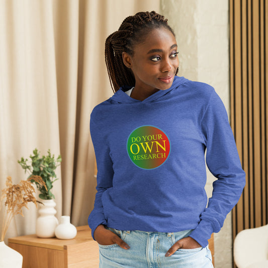 Women's Hooded long-sleeve Custom logo tee